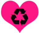 Gif animé coeur recyclé
